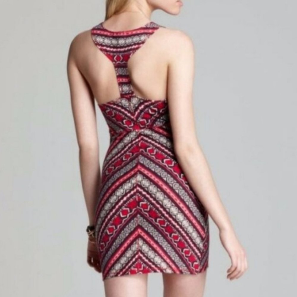 FREE PEOPLE NWT Tribal Boho Body Con Dress Size M